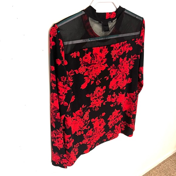 ADELE & MAY red and black sexy tunic. Size XL. EUC. - Picture 9 of 11